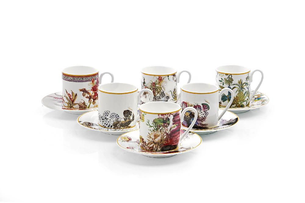 arnolfo di cambio FLOWERS CONF. REGALO SET 6 PZ. TAZZA CAFFE