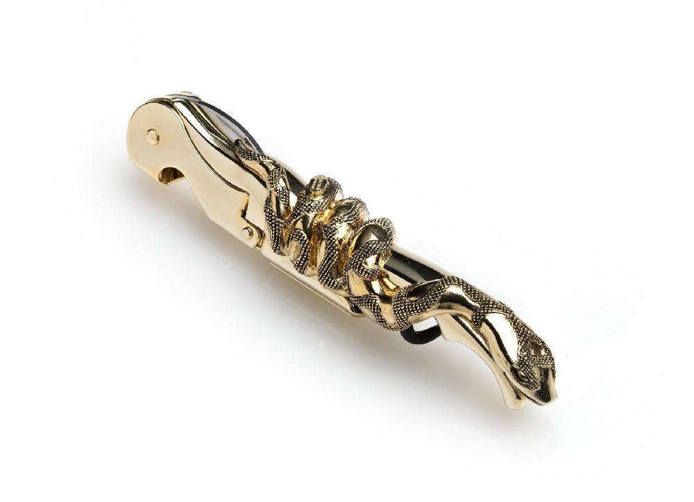 arnolfo di cambio SNAKE ANTIQUE GOLD CAVATAPPI IN CONF. REGALO