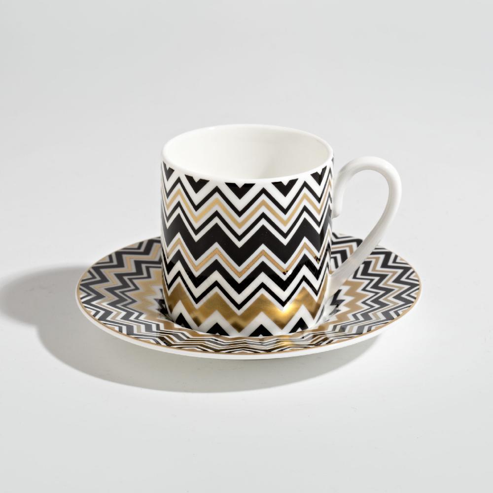 arnolfo di cambio ZIG ZAG GOLD CONF. REGALO SET 2 PZ. TAZZA CAFFE’ C/P