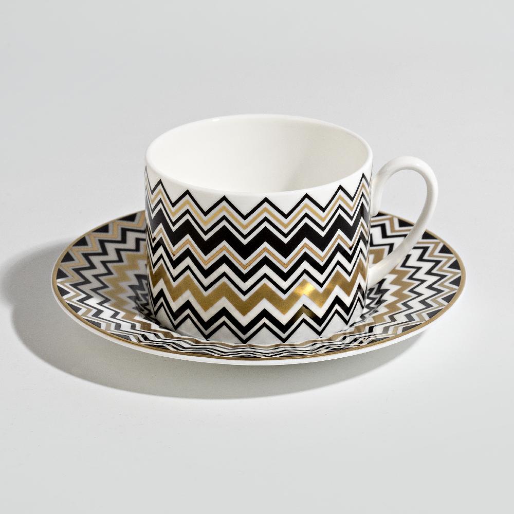 arnolfo di cambio ZIG ZAG GOLD CONF. REGALO SET 2 PZ. TAZZA TE’ C/P