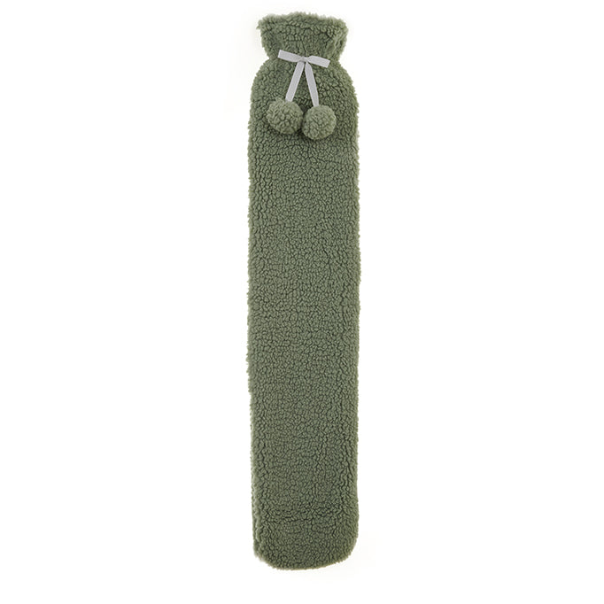aroma Teddy Boucle Long Hot Water Bottle - Mint