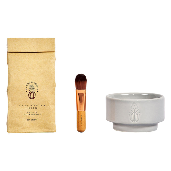 aroma Wanderflower Clay Face Mask Kit