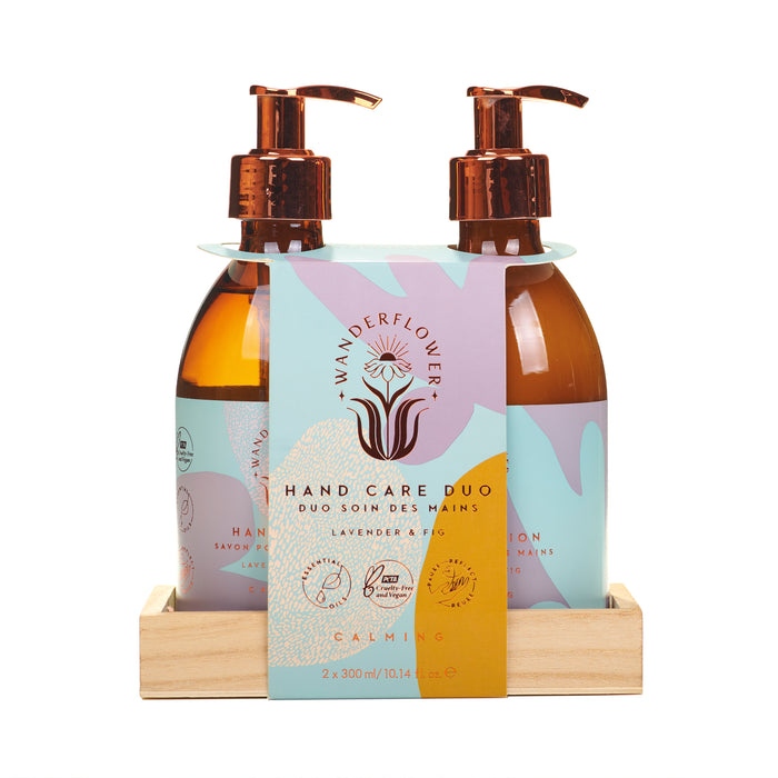 aroma Wanderflower Calming Hand Care Duo - Lavender & Fig