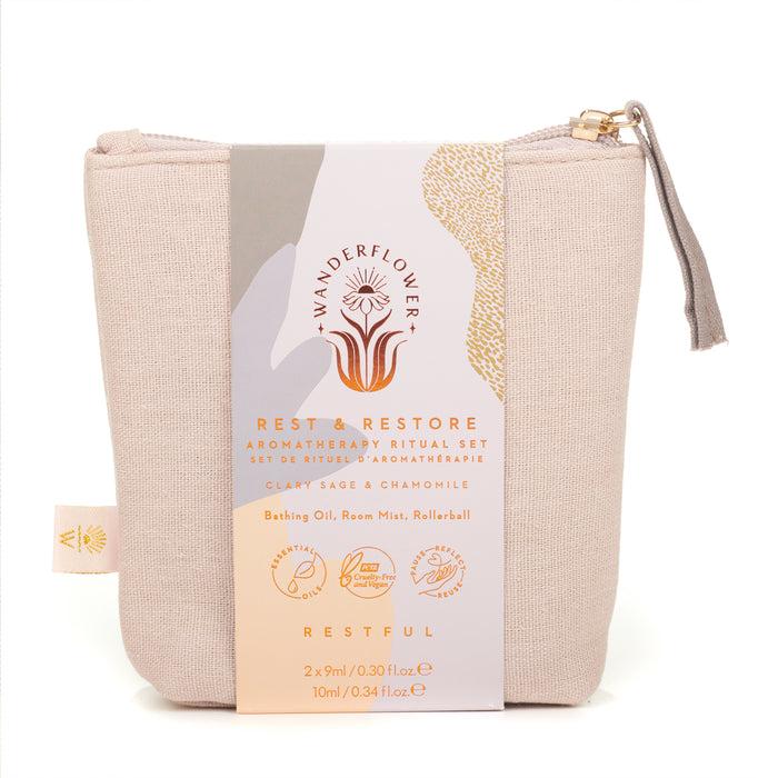 aroma Wanderflower Rest and Restore Aromatherapy Ritual Set