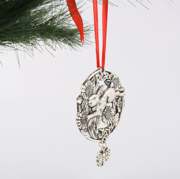 Arthur Court 2022 "Peace" Bunny Ornament