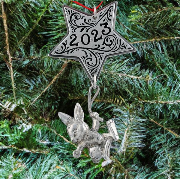 Arthur Court 2023 "Wishing On A Star" Bunny Ornament