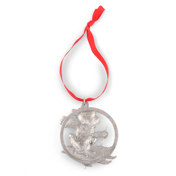 Arthur Court 2024 Bunny Alpine Skiing Ornament