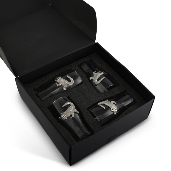 Arthur Court Alligator Beer Pint Glasses - Set Of 4