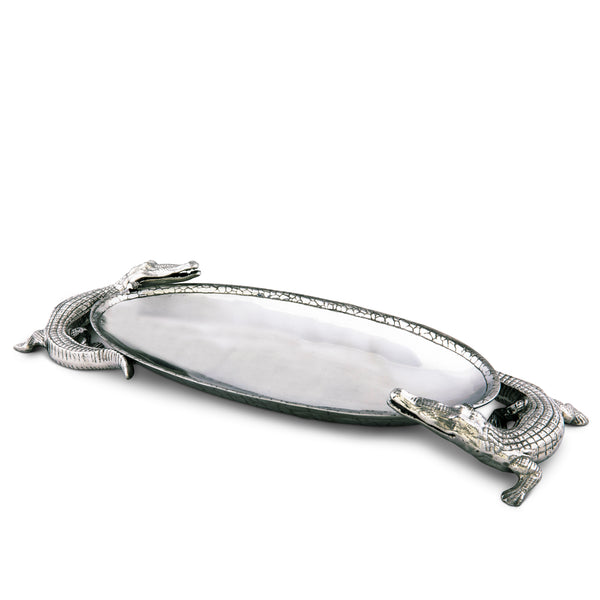 arthur court Alligator Centerpiece Tray