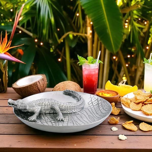 Arthur Court Alligator Chip And Dip