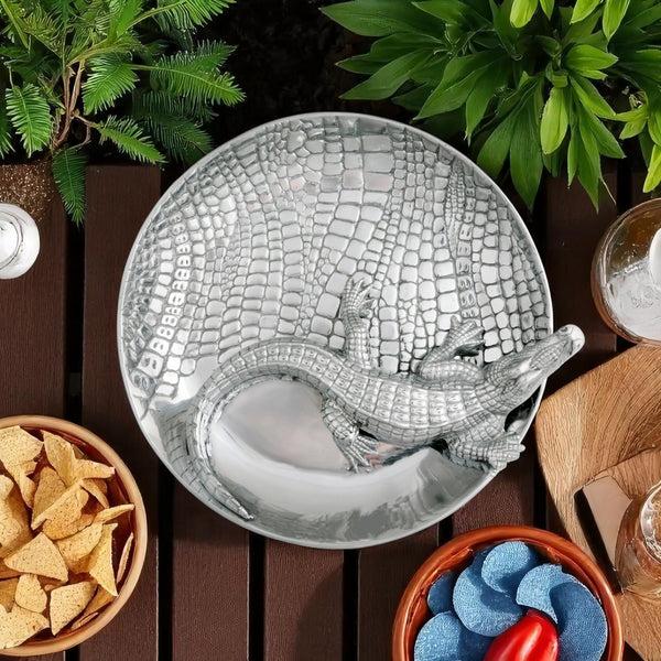 Arthur Court Alligator Chip And Dip