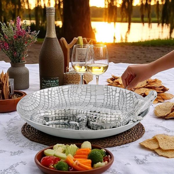 Arthur Court Alligator Chip And Dip