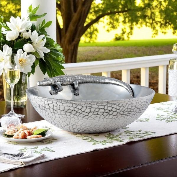 Arthur Court Alligator Figural 12 Bowl