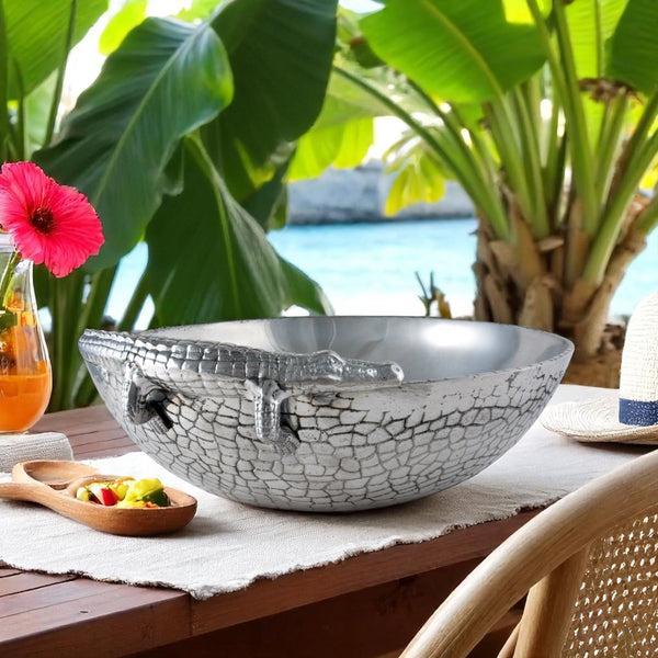 Arthur Court Alligator Figural 12 Bowl