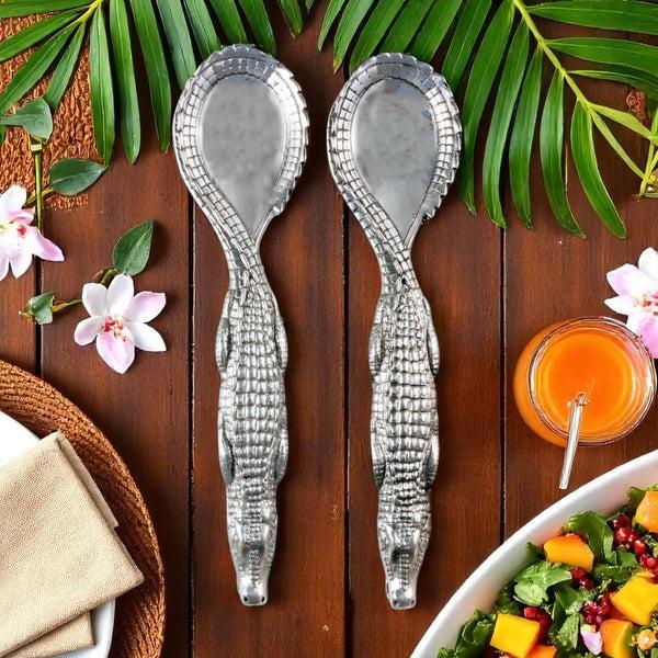 Arthur Court Alligator Figural Serving Set