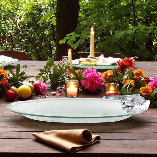 Arthur Court Alligator Glass Platter