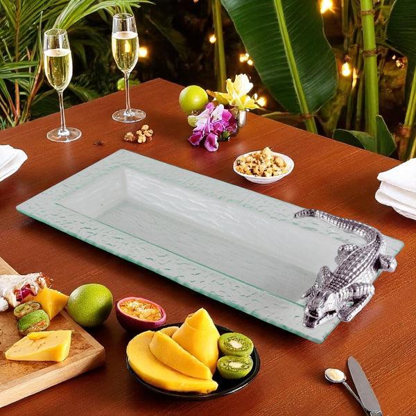 Arthur Court Alligator Oblong Tray