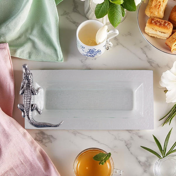 Arthur Court Alligator Oblong Tray