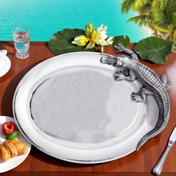 Arthur Court Alligator Oval Platter