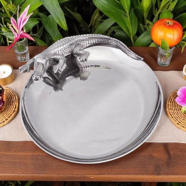 Arthur Court Alligator Oval Platter