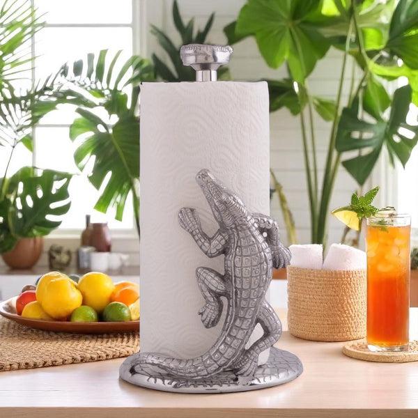 Arthur Court Alligator Paper Towel Holder