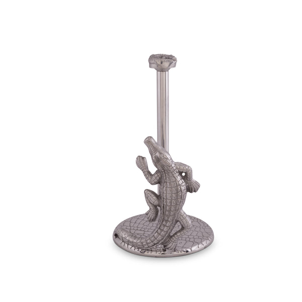 Arthur Court Alligator Paper Towel Holder
