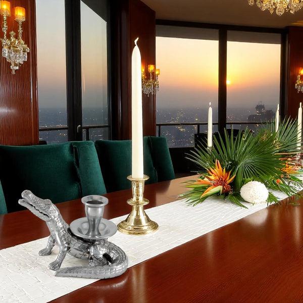 Arthur Court Alligator Taper Candle Holders