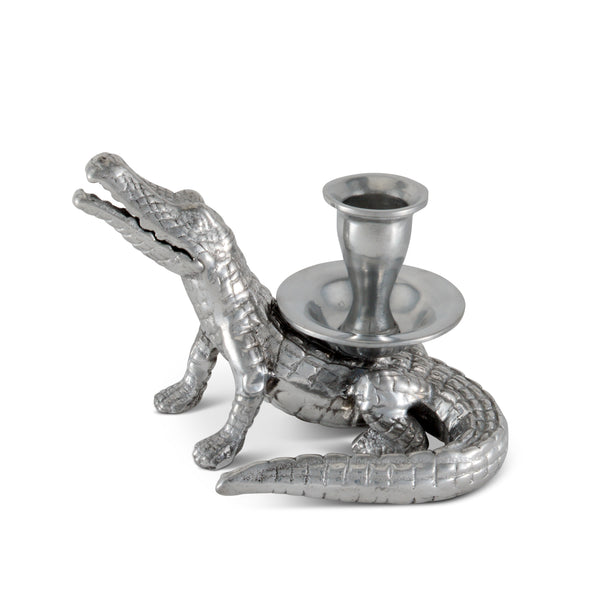 arthur court Alligator Taper Candle Holders