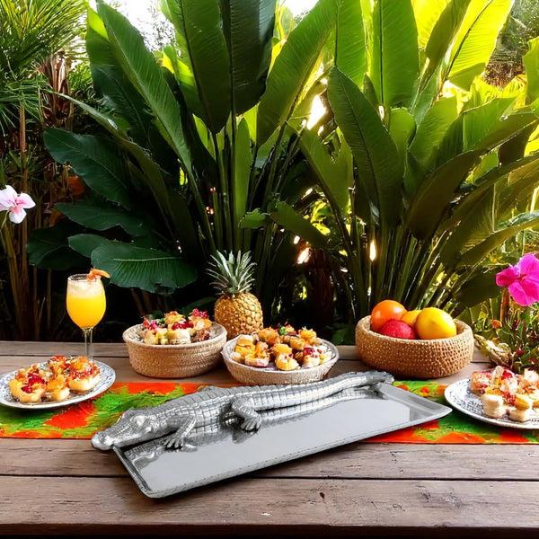 Arthur Court Alligator Tray 9x20