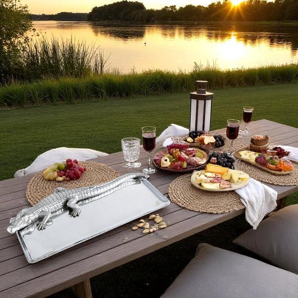 Arthur Court Alligator Tray 9x20