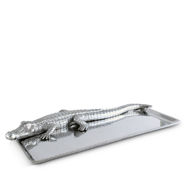 arthur court Alligator Tray 9x20