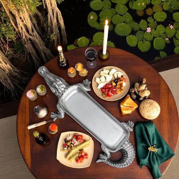Arthur Court Alligator Tray Figural