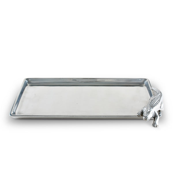 Arthur Court Alligator Tray Figural 6x12