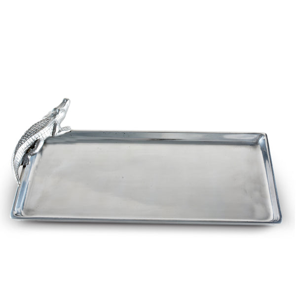 Arthur Court Alligator Tray Figural 6x12