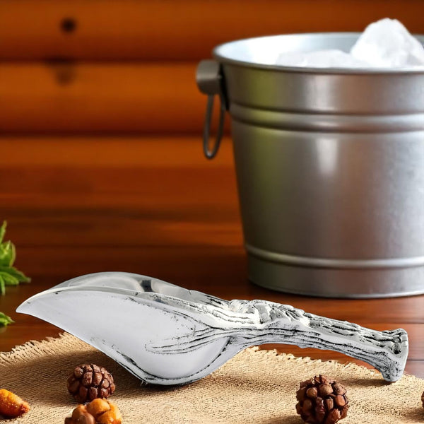 Arthur Court Antler And Oak Leaf Ice Scoop
