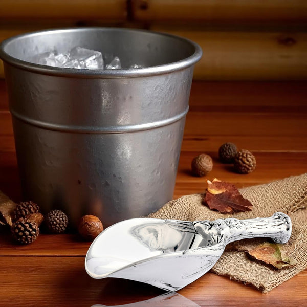 Arthur Court Antler And Oak Leaf Ice Scoop