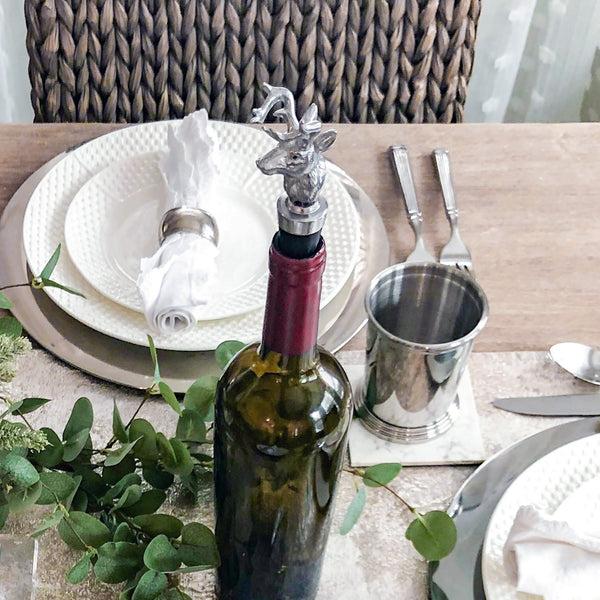 Arthur Court Antler Bottle Stopper