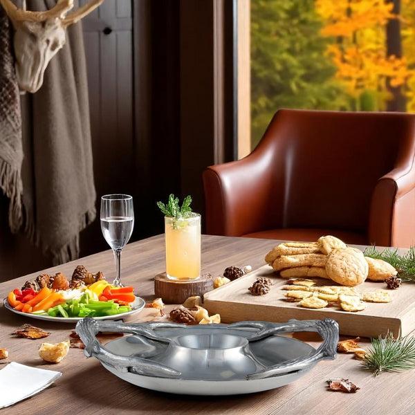 Arthur Court Antler Chip And Dip