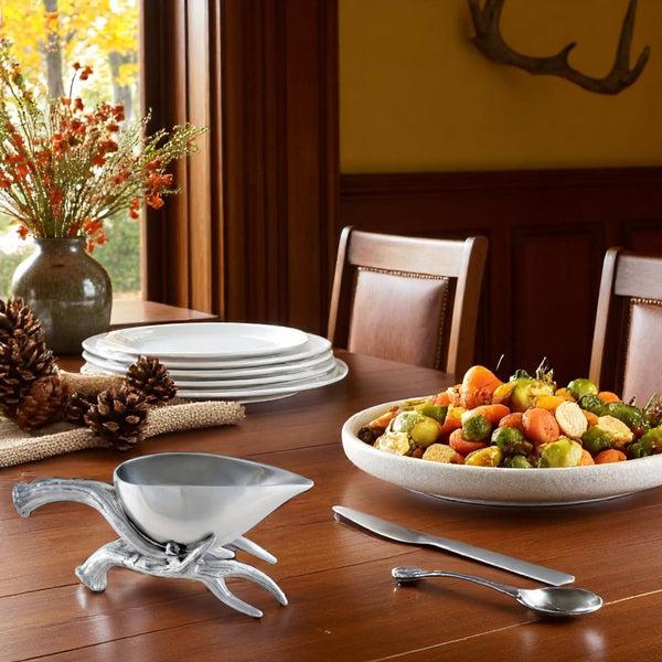 Arthur Court Antler Gravy Boat