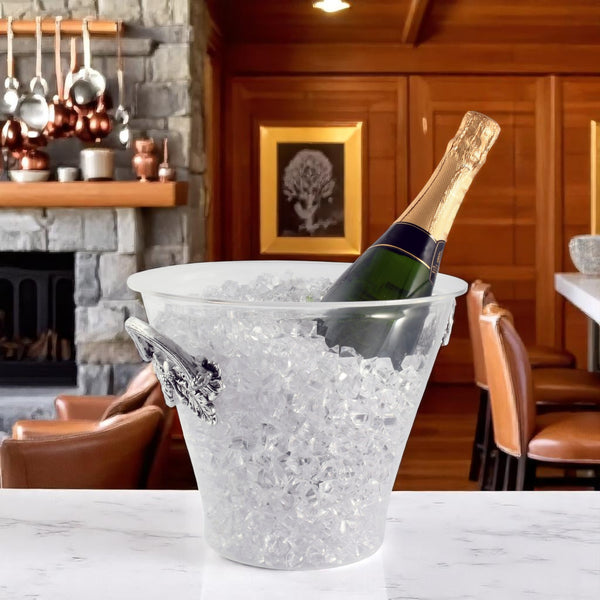 Arthur Court Antler Handle Acrylic Ice Bucket