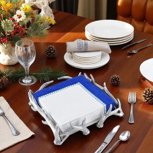 Arthur Court Antler Luncheon Napkin Box