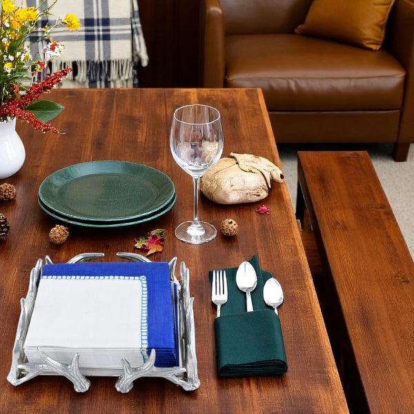 Arthur Court Antler Luncheon Napkin Box
