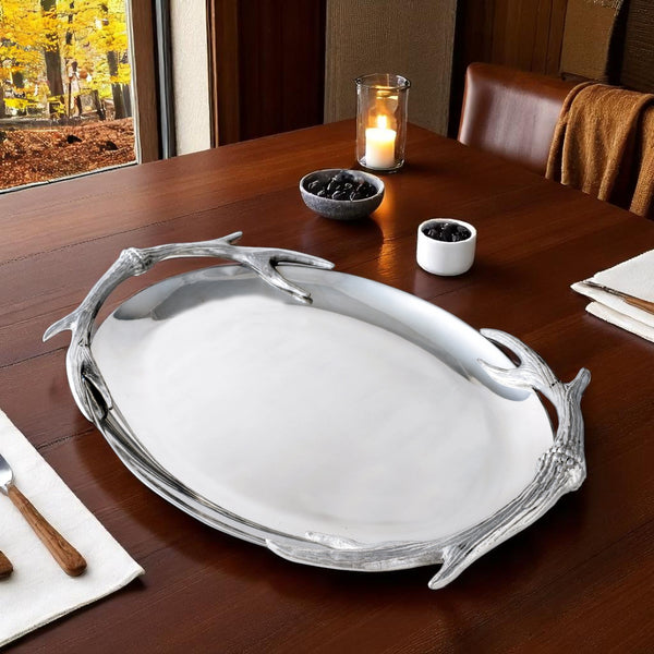 Arthur Court Antler Oval Platter