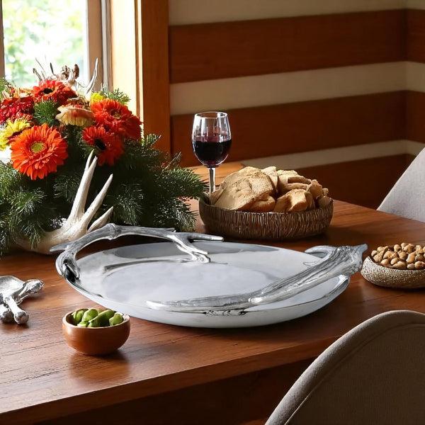 Arthur Court Antler Oval Platter