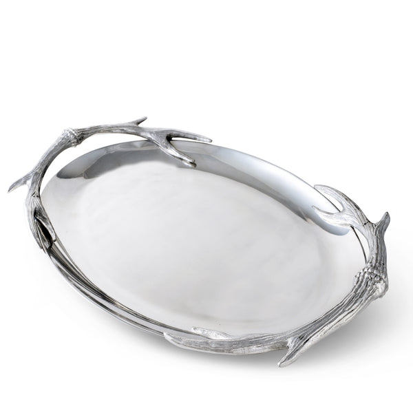 arthur court Antler Oval Platter