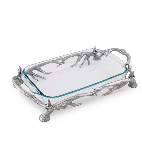 Arthur Court Antler Pyrex Holder 3qt