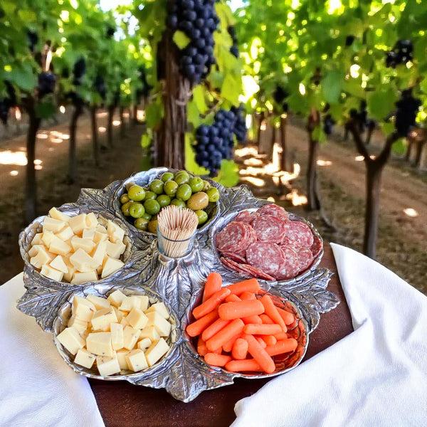 Arthur Court Artichoke 5 Section Snack Tray