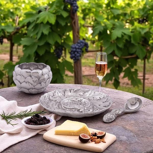 Arthur Court Artichoke Condiment Set 3 Piece