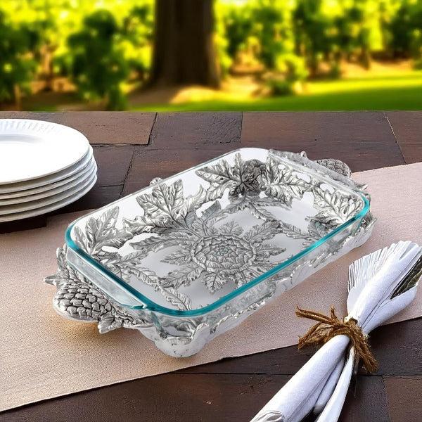 Arthur Court Artichoke Pyrex Holder 3qt