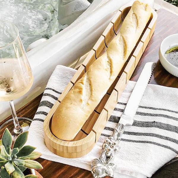 Arthur Court Baguette Board With Grape Bread Knife